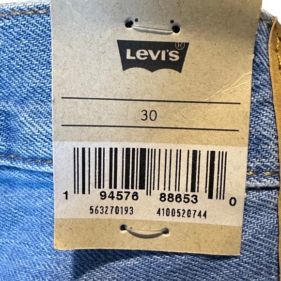 NEW Levi’s 501 High Rise Distressed Denim Shorts Sz 30 - Picture 14 of 16